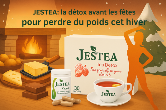 Cure détox Jestea : thé et gélules minceur pour préparer son corps avant l’hiver et les fêtes.